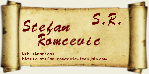 Stefan Romčević vizit kartica